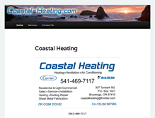 Tablet Screenshot of coastal-heating.com